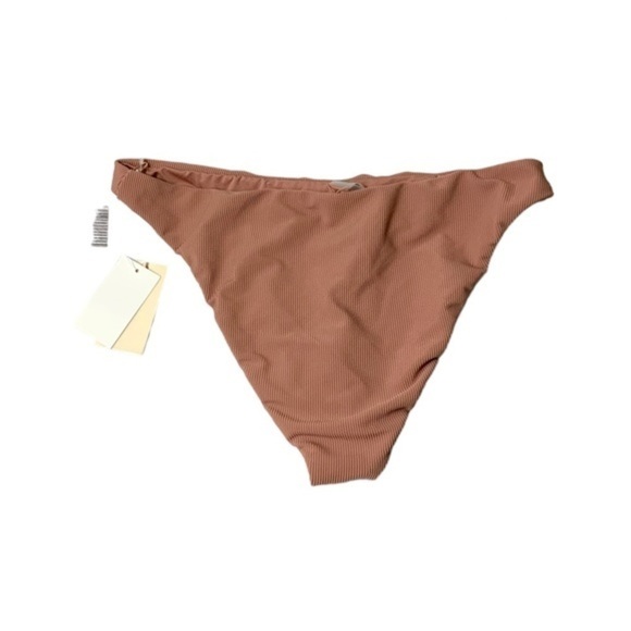 Good American ribbed better bikini cheeky bottoms nude 4 NWT - Picture 3 of 7